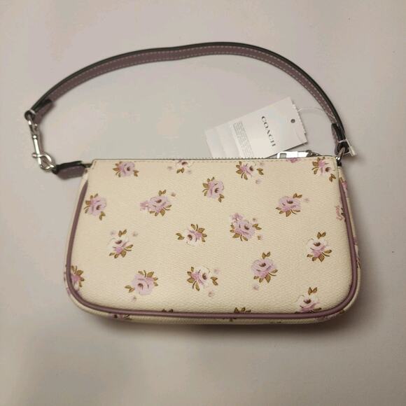 NWT Coach CAL24 Nolita 19 Chalkl Mu Floral P Signature Canvas Shoulder Bag - Picture 3 of 8